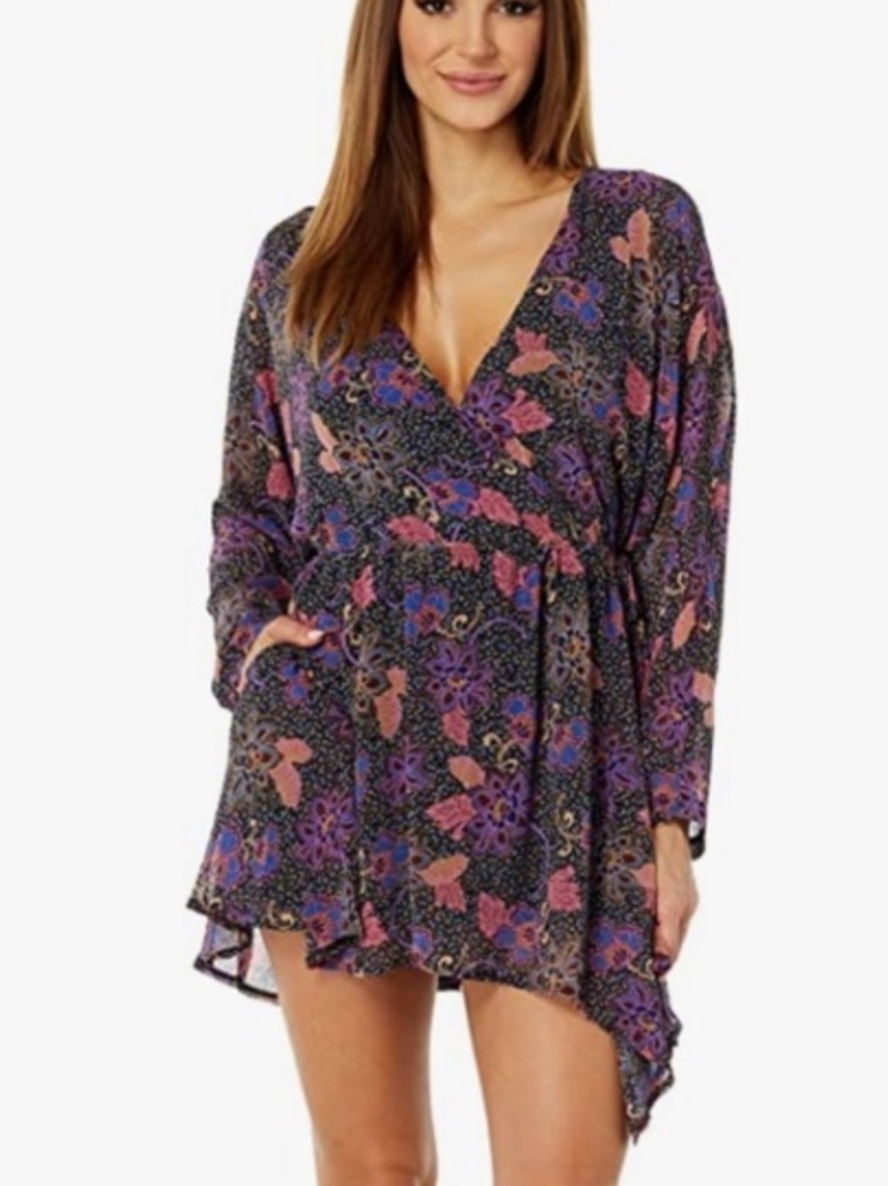 NWT Free People Teegan Mini Dress in Twilight Combo Size s MSRP $128